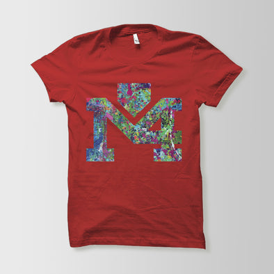 Splattered Logo Red Tee