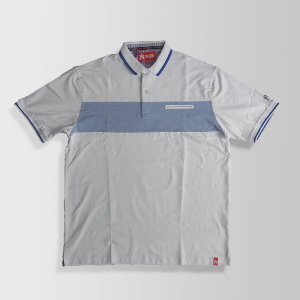 White & Blue Polo Shirt